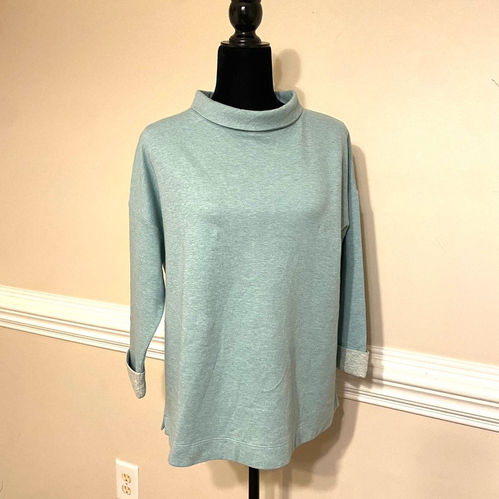J. Jill Green Size S Women Sweater Cotton Blend RN 97641